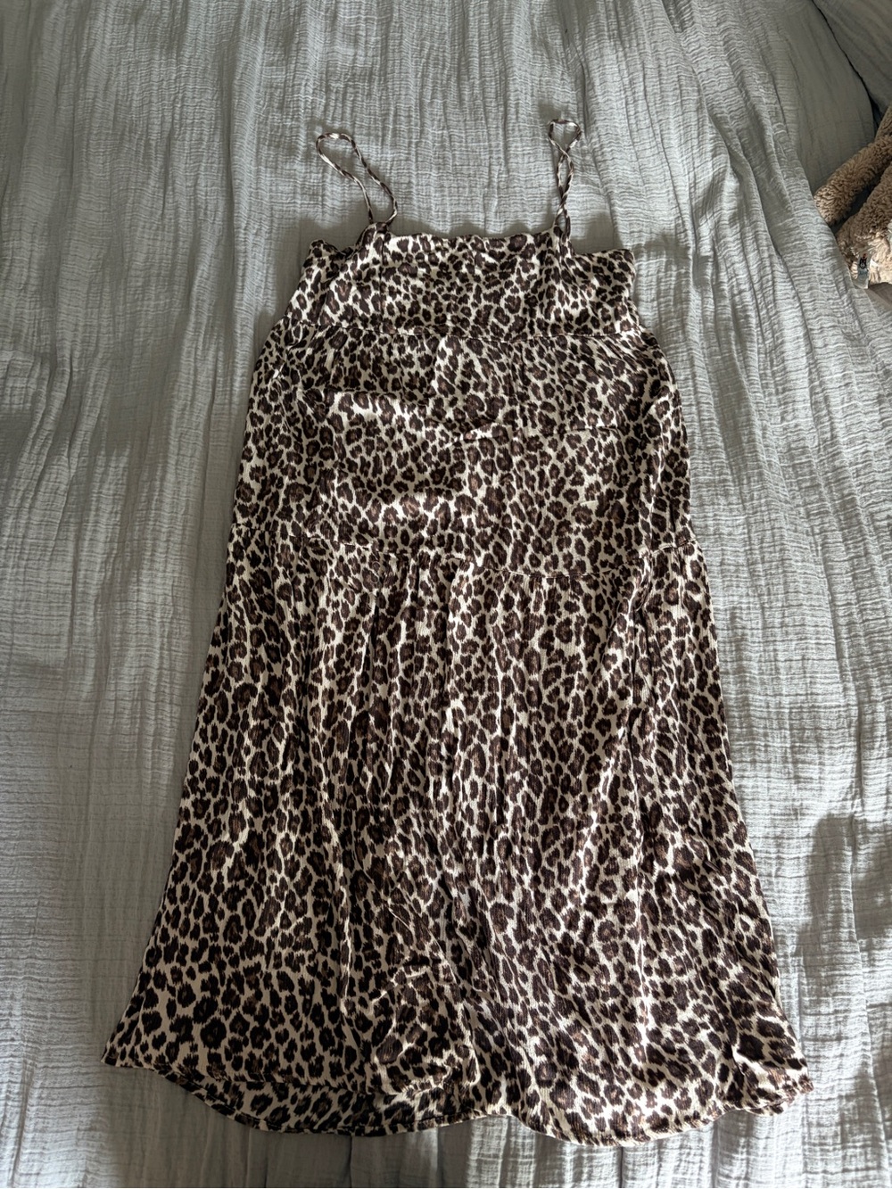 Leopard Print tiered dress